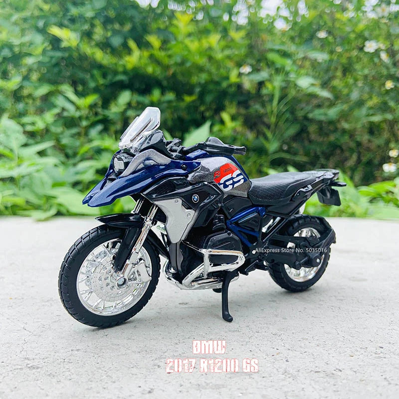 Maisto 1:18 NEW BMW R1250GS Silvardo original authorized simulation alloy motorcycle model toy car Gift
