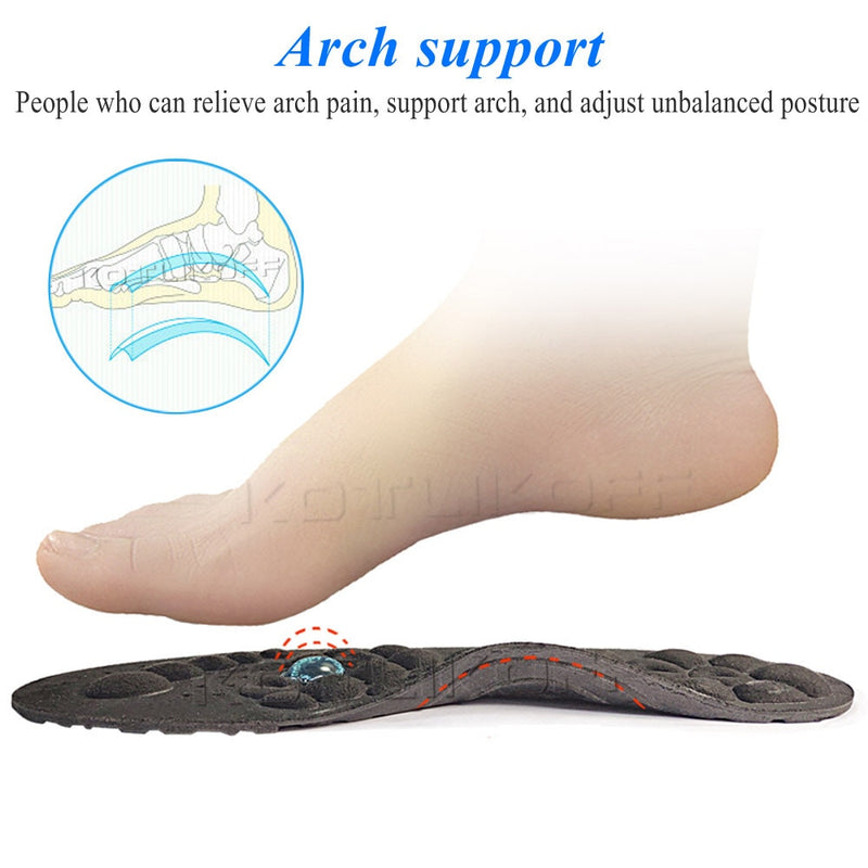 Orthopedic Insoles Magnetic Therapy Insoles For Shoes Arch Support Foot Magnet Reflexology Acupuncture Pain Relief Shoe Insoles