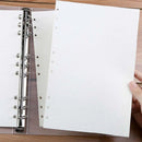45 Blatt/90 Seiten Ringbuch-Einlagen 6-Loch-Loseblattpapier Notizbücher A5 A6 A7 Spiral-Tagebuchplaner Innenkernpapier