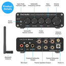 Newest Fosi Audio BT30D Bluetooth Sound Power Amplifier 2.1 Channel Bass & Treble Control Amp Audio Subwoofer 100W + 50W x2