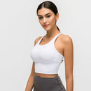 SHINBENE UPATED 2.0 Gym-Lauftops Damen Weiche Nylon Fitness Yoga Sport-BHs Tops Anti-Schweiß Gepolsterter Workout-BH