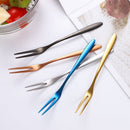 6/12 Stk. Obstgabeln Mini-Essensspieße Kinder Lunchbox Cocktail Edelstahl Kuchen Dessert Sushi Snack Picker