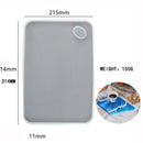 Large Tray Silicone Mold Polygon Crystal Epoxy Resin Casting Molds DIY Handmade Craft Clay Mould Tool Table Decoration Supplies