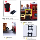 Christmas Electric Rail Car Train Music Rail Train Toy Railway Tracks Car Simulation Music Light Xmas New Year Gifts