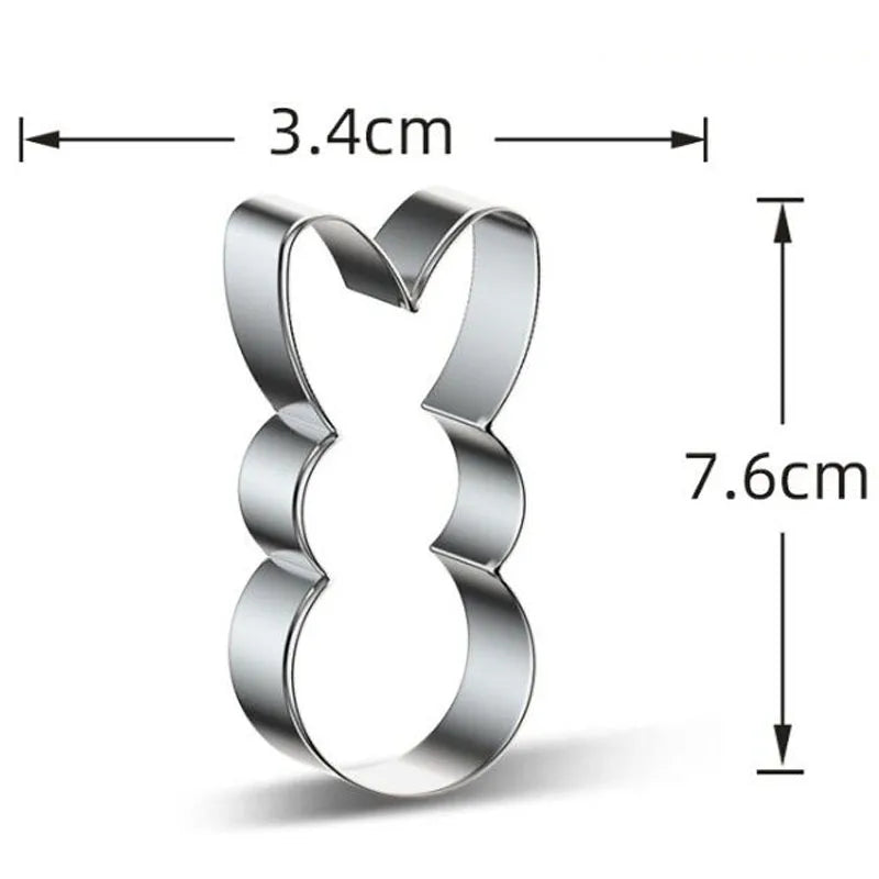 Easter chicken sheep rabbit egg butterfly metal cookie cutters party Biscuit mold fondant cake Pastry decor cupcake topper