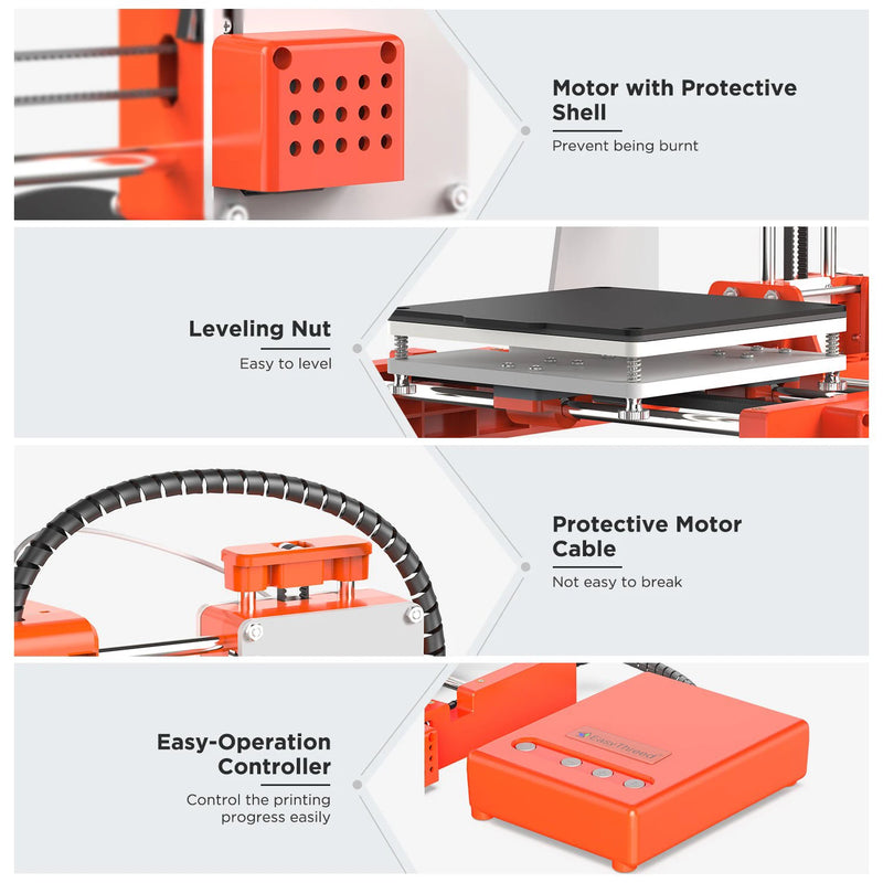 K7 3D Mini Printer Children Education Printing DIY 3d Printer Printing Model Machine One-click Printing Small Impresora 3d