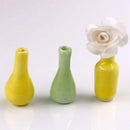 1/2/3Pcs Mini Porcelain Vases Model Miniatures Figurines Ceramic Flower Pots Vases Figurines Miniatures for 1/12 Dollhouse