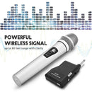 Wireless Microphone VHF Handheld Wireless Dynamice Aluminum Alloy Microphone For Karaoke Computer PC Singing KTV With Receiver