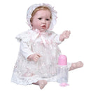 NPK 55CM reborn toddler baby popular reborn Saskia bebe doll  in Princess Dress handmade collectible art doll bath toy