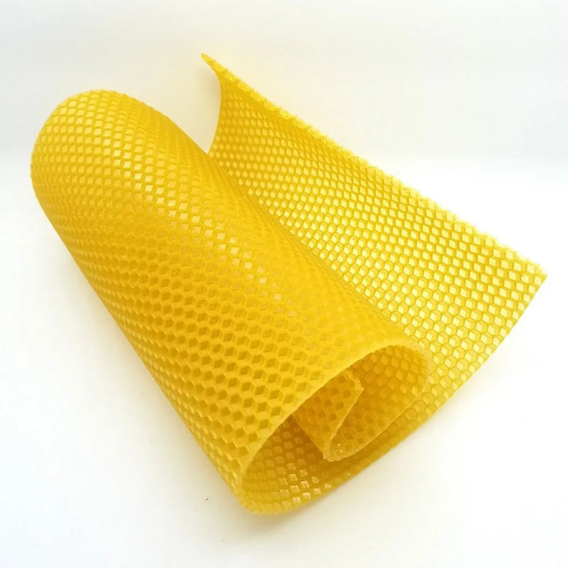 10pcs Honeycomb Foundation Bee Wax Foundation Sheets Paper Beehive Wax Frames Base Sheets Bee Comb Honey Frame Beeswax