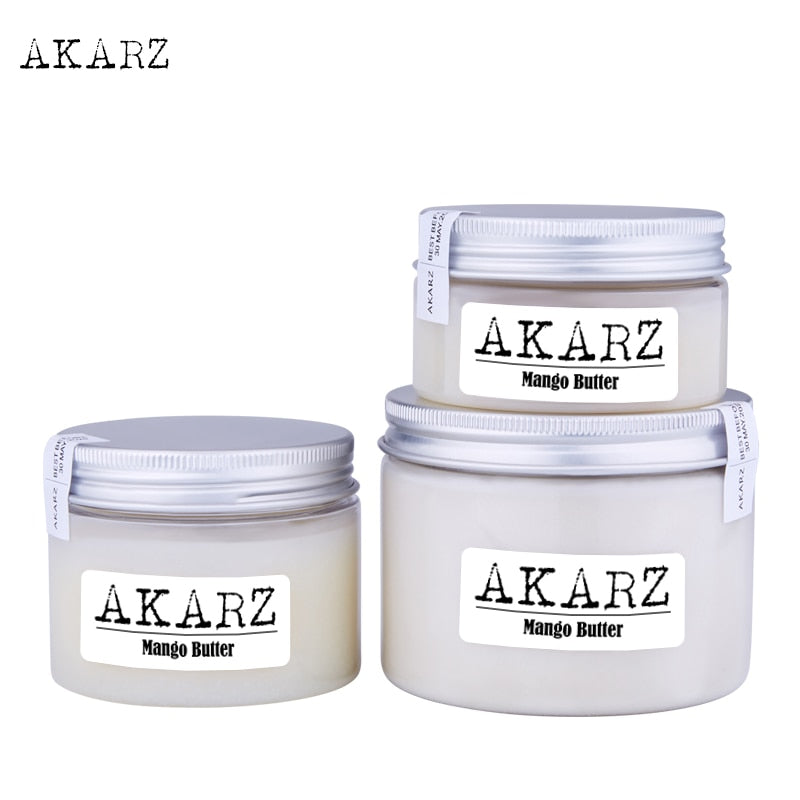 AKARZ brand Mango butter high-quality origin Southeast Asia white solid Skin care face products Cosmetic raw materials base oil