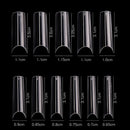 500pcs XL Long False Nail Tips C Curve  Artificial Square Full Cover Nails Tips Clear Manicure Extra Long False Nail Art Salon