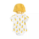 Sanlutoz Cotton Baby Boys Girls Bodysuits Unisex Casual Summer Short Sleeve Infants Clothes