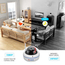 HD1080P Vandalismussichere IP-Kamera WiFi SD-Kartensteckplatz 64 GB Bewegungserkennung KI-Alarm Dome 2MP Audio Überwachungskamera Xmeye P2P ICSee
