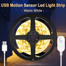 5V PIR LED Küchenlichtband Kabelloses Bewegungssensorlampe Schrankleuchte Kleiderschranklampe LED-Streifen Wasserdichte USB-LED-Beleuchtungsband