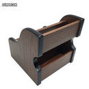 Kreative Holzbrett-Aufbewahrungsbox für Fernbedienungen, Handy, Messer, Stifte, Couchtisch-Ständer, Desktop-Aufbewahrungsbox, braun