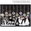Christmas Window Stickers Merry Christmas Decorations For Home 2024 Christmas Wall Sticker Kids Wall Decals Happy New Year 2025