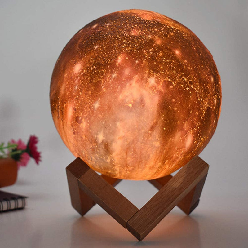 T20 3D Printing Moon Lamp Galaxy Moon Light Kids Night Light 16 Color Change Touch Remote Control Galaxy Light Dropshipping Link