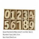 Wooden Letters Natural Alphabet Letters And Numbers Personalised DIY Craft Home Decor Wedding Birthday Xmas Party Name Design