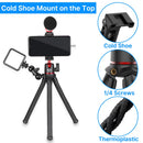 Ulanzi MT-11 Octopus Flexibles Stativ für Telefon SLR DSLR Gopro Kamera Stativ Ausziehbar 1/4'' Schraube mit Kugelkopf Cold Shoe Telefonclip