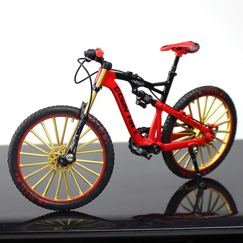 New mini 1:10 Alloy Model Bicycle Diecast Metal Finger Mountain bike Racing Simulation Adult Collection Gifts Toys for children