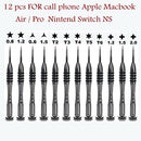 Professional Maintenance Screwdriver Y0.6 Y1.5 Y2.0 Pentalobe 0.8 T2 Bits Screwdrivers Set P5 FOR NS Apple Macbook Air