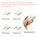 Abonnie Lashes 16Rows Silk Lashes Premium Individual Eyelashes Extensions 8-18mm All Size Cilios Single