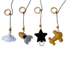 1Set Nordic Style Baby Gym Play Nursery Sensory Ring-pull Toy Wooden Frame Infant Room Toddler Clothes Rack Gift Kids Decor