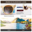 GM Natural Bamboo Sunglasses Women Polarized UV400 Brand Designer Classic Sun glasses Men Vintage Wooden Sunglasses S824