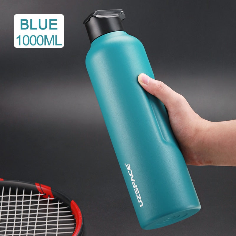 New 27oz 34oz Stainless Steel Water Bottle with straw Vacuum Flasks Insulated Travel Portable Thermal To Climb 1000ml thermos