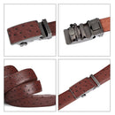 Maikun Luxus-Ledergürtel für Herren Original Design Straußenmaserung Automatische Schnalle Gürtel Ceinture Homme Cinto Masculino