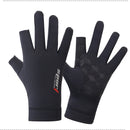 Sports Golf Ice Silk Riding Driving Gloves Two-Finger Fishing Gloves Non-Slip Fitness High-Elastic Ultraviolet Protection Gloves