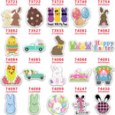 DIY Craft Supplies Sewing Accessories Cartoon Easter Bunny Printed Planar Resins Mold 10 Pieces. PR-73721