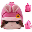 Fashion Children School Bags 3D Cartoon Print Plush Kids Backpack Kindergarten Boys and Girls School Bags Mini Backpack Book Bag
