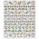 42Model Sticker Nail Decal 3D Adhesive Patch,Smile/Animal/Flower Nail Art Decorations Manicure Sticker Easter Day Design Decal-