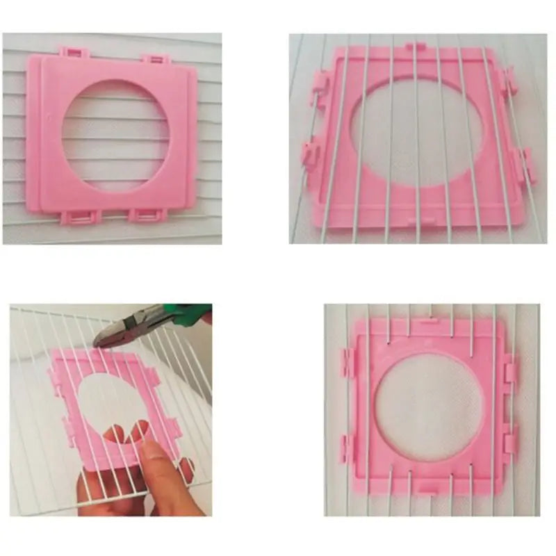 Small Hamster Cage Fittings External Pipe Mouth Baffle Hamsters Toy Cages Tunnel Port Outside Plate