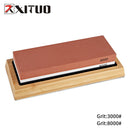 XITUO Kitchen Knife Sharpener Whetstone Quick Sharpening Stones  Water Grinding Stone 2-IN-1 2000 5000 10000 grit Accessories