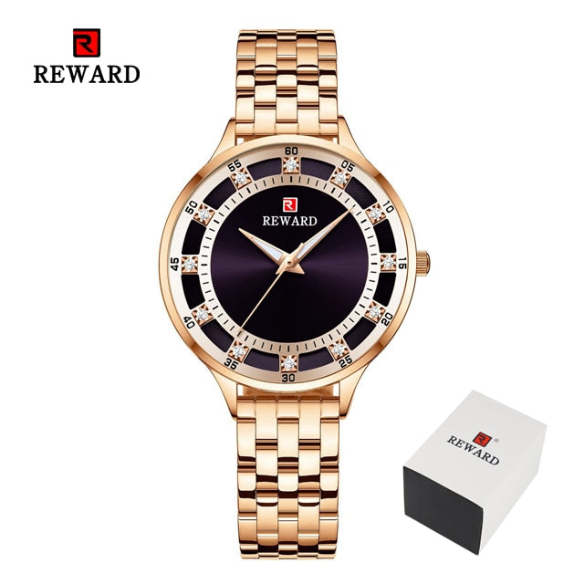 REWARD Fashion Luxury Brand Ladies Quartz Watch Casual Waterproof Women Watches Reloj Mujer 2023 Female Clock Relogio Feminino