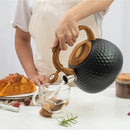 3L Stainless Steel Whistle Boiling Kettle Kitchenware Hammer Pattern Sound Kettle Heat-Resistant Handle Gas Induction Cookers