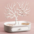 Black White Pink Rose Red Deer Earrings Necklace Ring Pendant Bracelet Jewelry Cases&Display Stand Tray Tree Storage jewelry