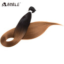 Noble Bundles Extensions 36 inch Yaki Straight Hair Bundles Ombre Brown Synthetic Hair Long Extensions Hair Synthetic Wefts
