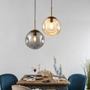 Modern Glass Pendant Lights Gold Black Hanging Lamps For Ceiling Dining Table Bedroom Dining Room Glass Ball Pendant Lighting