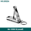 MR.GREEN Multifunktions-Nagelknipser aus Edelstahl mit sechs Funktionen: Nagelfeilen, Flaschenöffner, kleines Messer, Schere, Nagelknipser