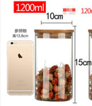 Birthday Candle Making DIY Jars Borosilicate Glass Seal Pot Canister Tea Pot Snacks Bottle Candy Storage Candle Jar Photophore