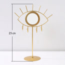 Gold Augen Tischspiegel Schminkspiegel Boho-Wohnaccessoires Wohnzimmerdekoration Schlafzimmer Kosmetik Schminktisch Spiegel Böses Auge