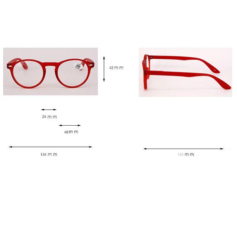 iboode Retro Round Reading Glasses Men Women Ultralight Hyperopia Eyeglasses Optical Spectacle Diopter +1.0 1.5 2.0 2.5 3.0 3.5