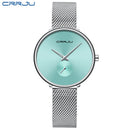 watch for women CRRJU Luxury Stylish Silm Watch Ladies Dress Wristwatch Minimalist Waterproof Quartz Cool Watches reloj mujer