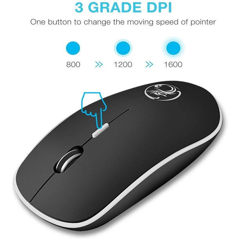 Ergonomic Mouse Wireless Mouse Computer Mouse PC USB Optical 2.4Ghz 1600 DPI Silent Mause Mini Noiseless Mice For PC Laptop Mac