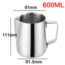 Milchaufschäumkännchen aus Edelstahl Espressokännchen Barista Craft Kaffeelatte Milchaufschäumkännchen Kanne 350 600 1000ml