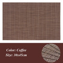 2/4/6Pcs Placemats PVC Dining Table Mat Weave Disc Pads Bowl Coasters De Cozinha 30*45cm Plate Bar Kitchen Coffee Table Mat